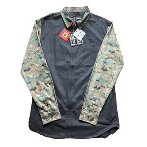 NWT Homme+Femme Los Angeles Digital Camo Full Zip Lightweight Jacket XXL Men